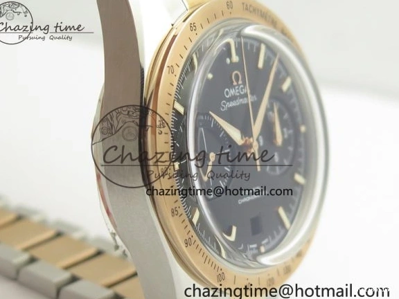 0521 Speedmaster ’57 Co-Axial SS RG OMF 1:1 Best Edition Black Dial On SS RG Bracelet A9300 (Free Leather Strap) RelaxedFit 8071